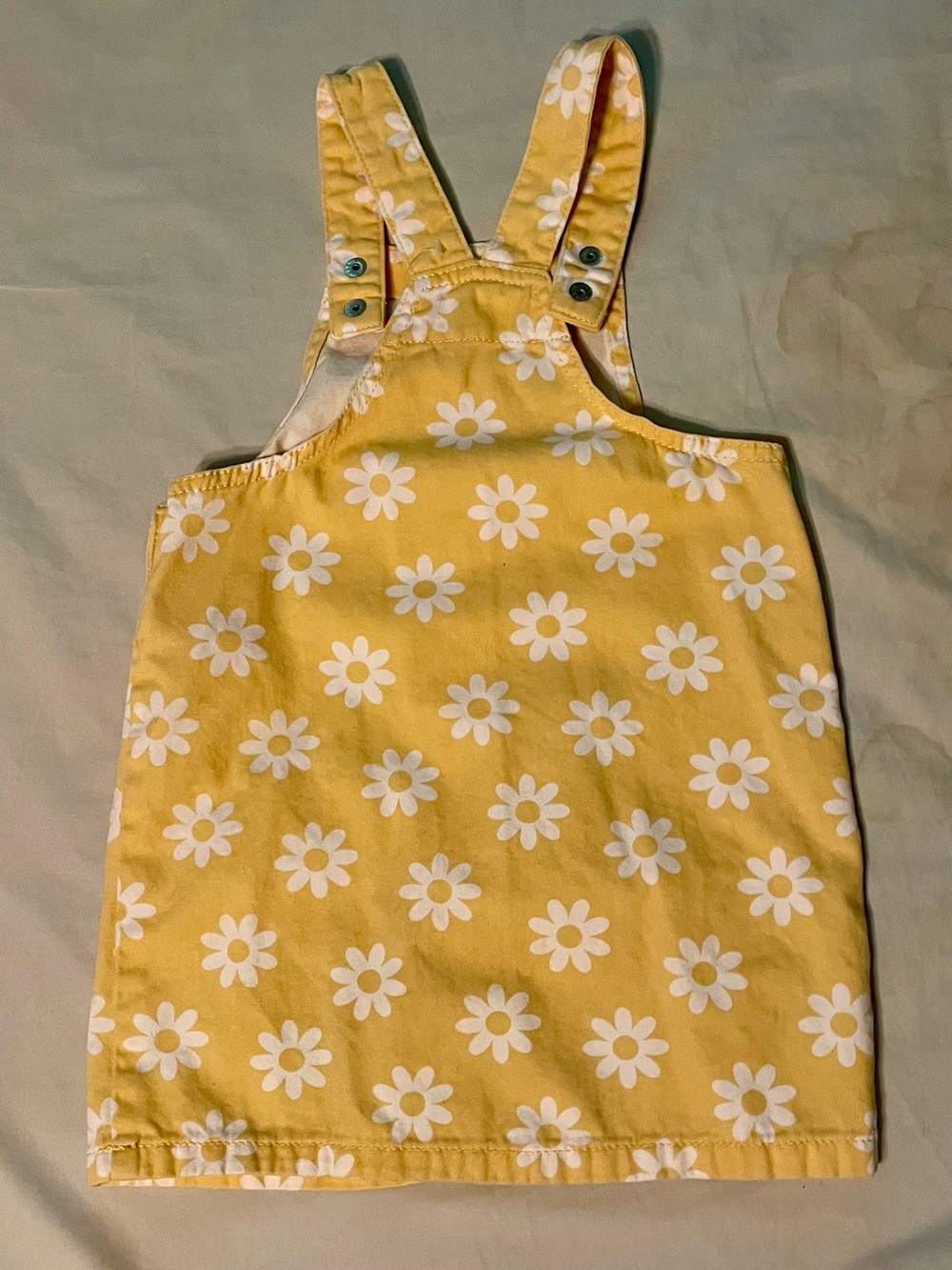 The Children's Place Yellow Daisy Overall Dress - Picture 2 of 4